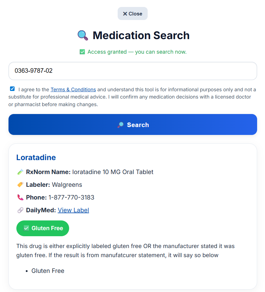 Medication Search Demo